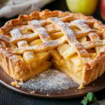 Bester gedeckter Apfelkuchen