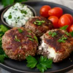 Bifteki &ndash; Griechische Frikadellen gef&uuml;llt mit Schafsk&auml;se
