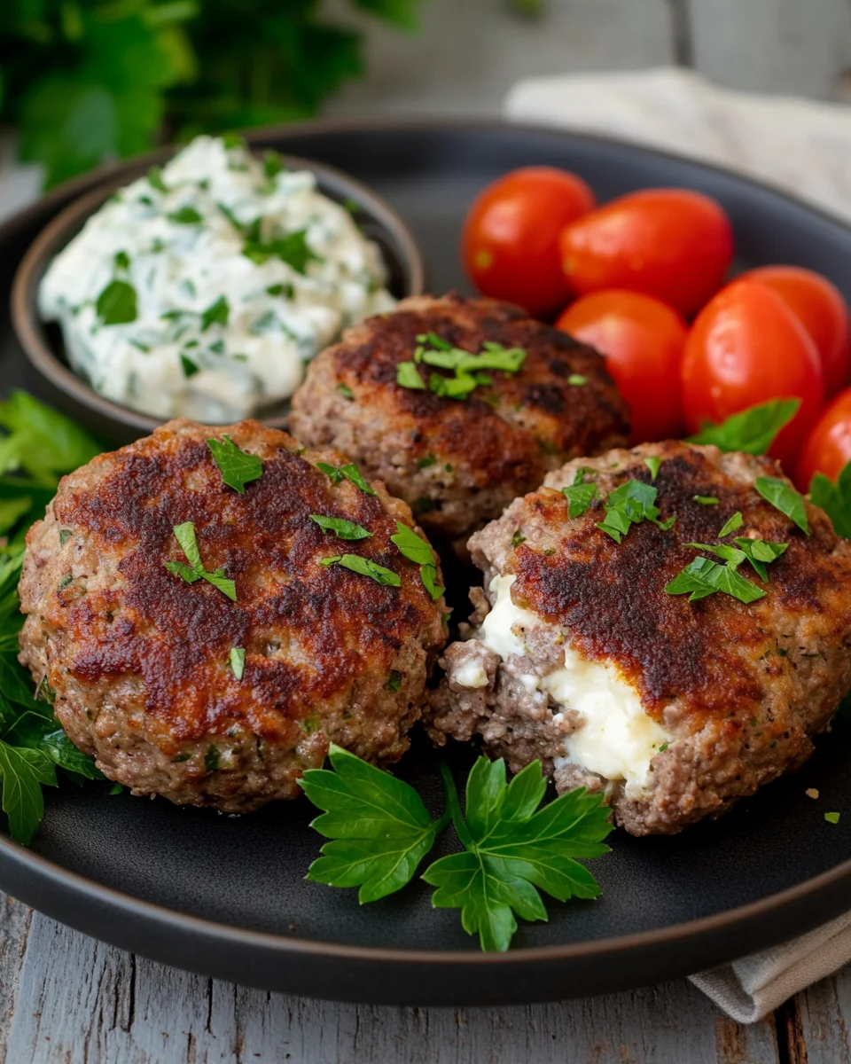 Bifteki – Griechische Frikadellen gefüllt mit Schafskäse 19 Bifteki – Griechische Frikadellen gefüllt mit Schafskäse