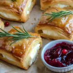 Bl&auml;tterteig-H&auml;ppchen mit Camembert