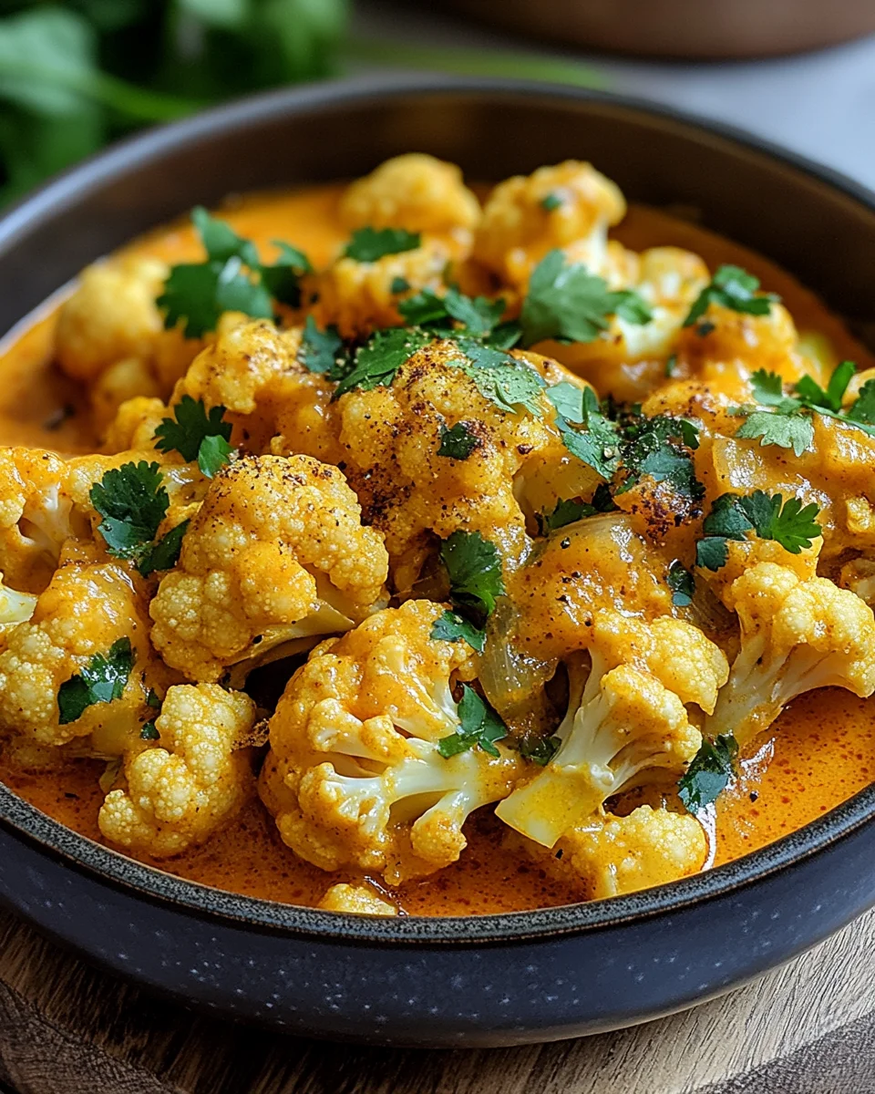 Blumenkohl Curry aus dem Backofen