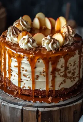 Bratapfeltorte mit Orangen-Zimt-Creme und Karamell-Drip 20 Bratapfeltorte mit Orangen-Zimt-Creme und Karamell-Drip