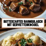 Butterzartes Rahmgulasch mit Serviettenknödel 16 Pinterest Hidden Image