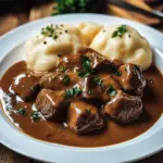 Butterzartes Rahmgulasch mit Serviettenkn&ouml;del