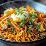 Chinesische Bratnudeln mit Ei