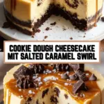 Cookie Dough Cheesecake mit Salted Caramel Swirl 28 Pinterest Hidden Image