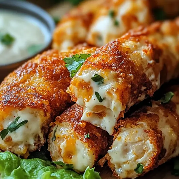 Crispy Cheesy Garlic Chicken Wraps