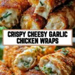 Crispy Cheesy Garlic Chicken Wraps 21 Pinterest Hidden Image