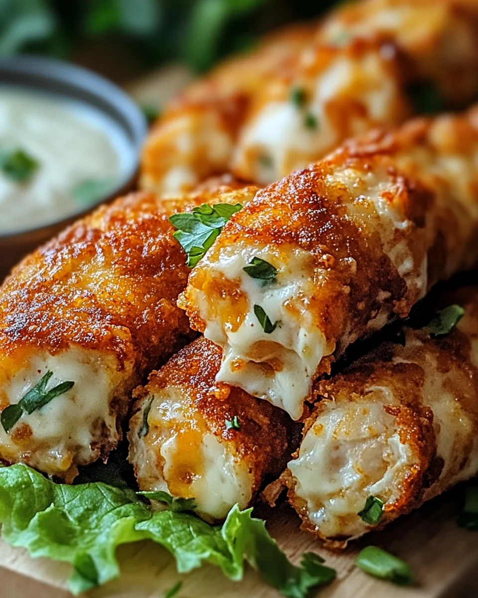 Crispy Cheesy Garlic Chicken Wraps 24 Crispy Cheesy Garlic Chicken Wraps