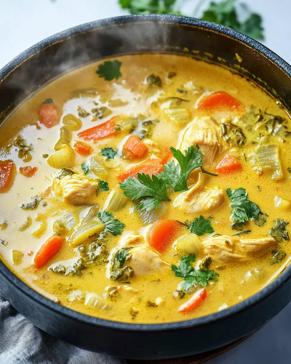 Currysuppe mit H&auml;hnchen