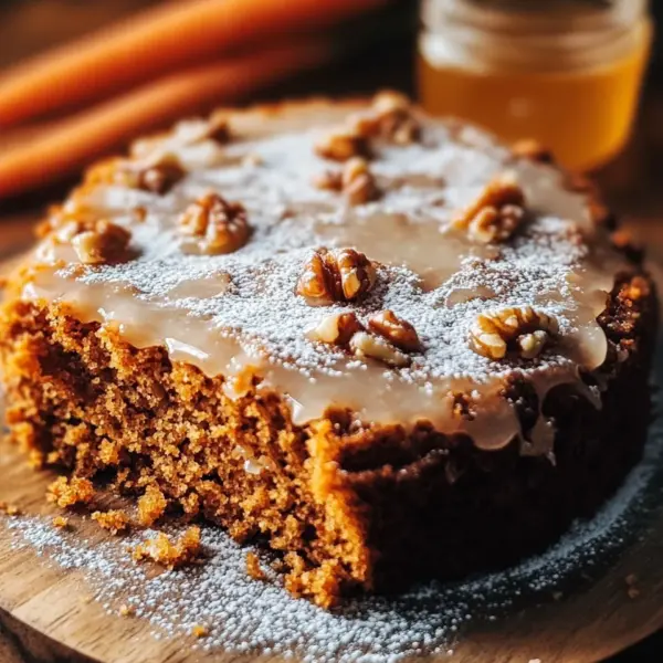 Einfacher Mehlfreier Haferflocken Karottenkuchen