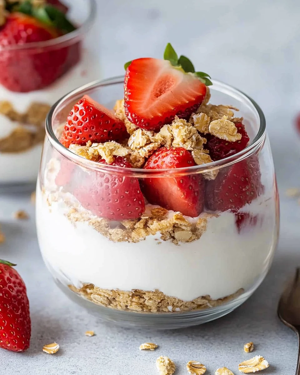 Erdbeer-Dessert im Glas mit Joghurt 17 Erdbeer-Dessert im Glas mit Joghurt