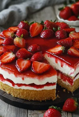 Erdbeertorte mit Biskuit und Quark 26 Erdbeertorte mit Biskuit und Quark