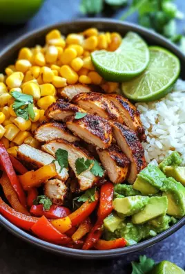 Fajita-Huhn-Burrito-Schüssel 27 Fajita-Huhn-Burrito-Schüssel