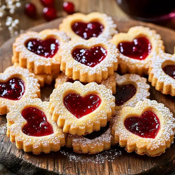Feine Linzer-Plätzchen mit Marmelade