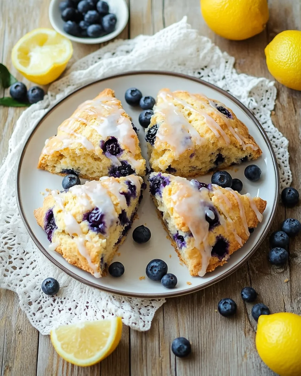 Fruchtige Blaubeer-Scones mit Zitronenguss 21 Fruchtige
