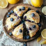 Fruchtige Blaubeer-Scones mit Zitronenguss