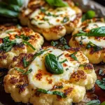 Gebackene Mozzarella-Blumenkohlsteaks