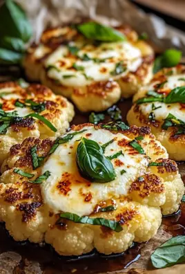 Gebackene Mozzarella-Blumenkohlsteaks 25 Gebackene Mozzarella-Blumenkohlsteaks