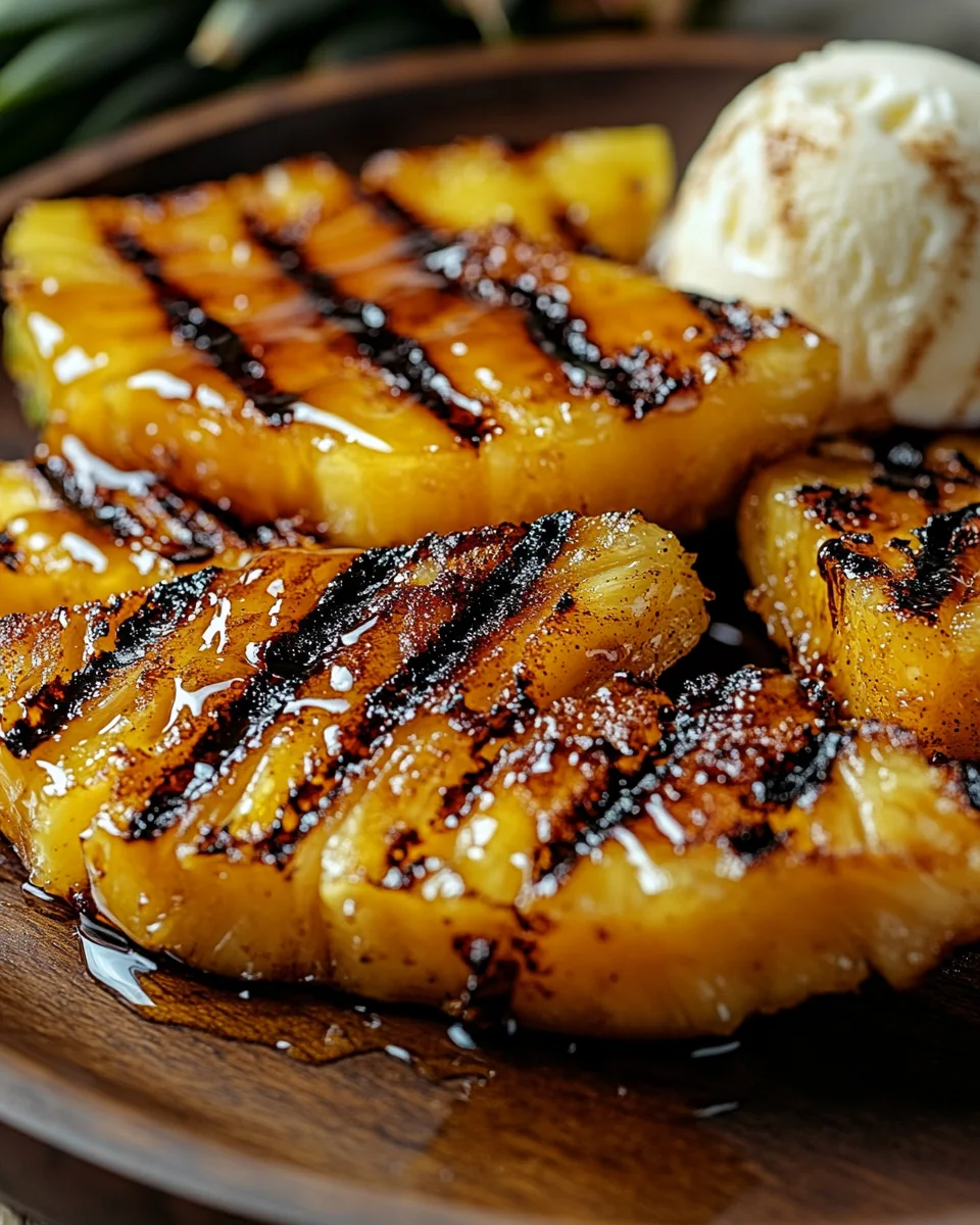 Gegrillte Ananas mit Honig & Zimt 20 Gegrillte Ananas mit Honig & Zimt