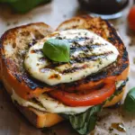 Gegrilltes Mozzarella-Sandwich
