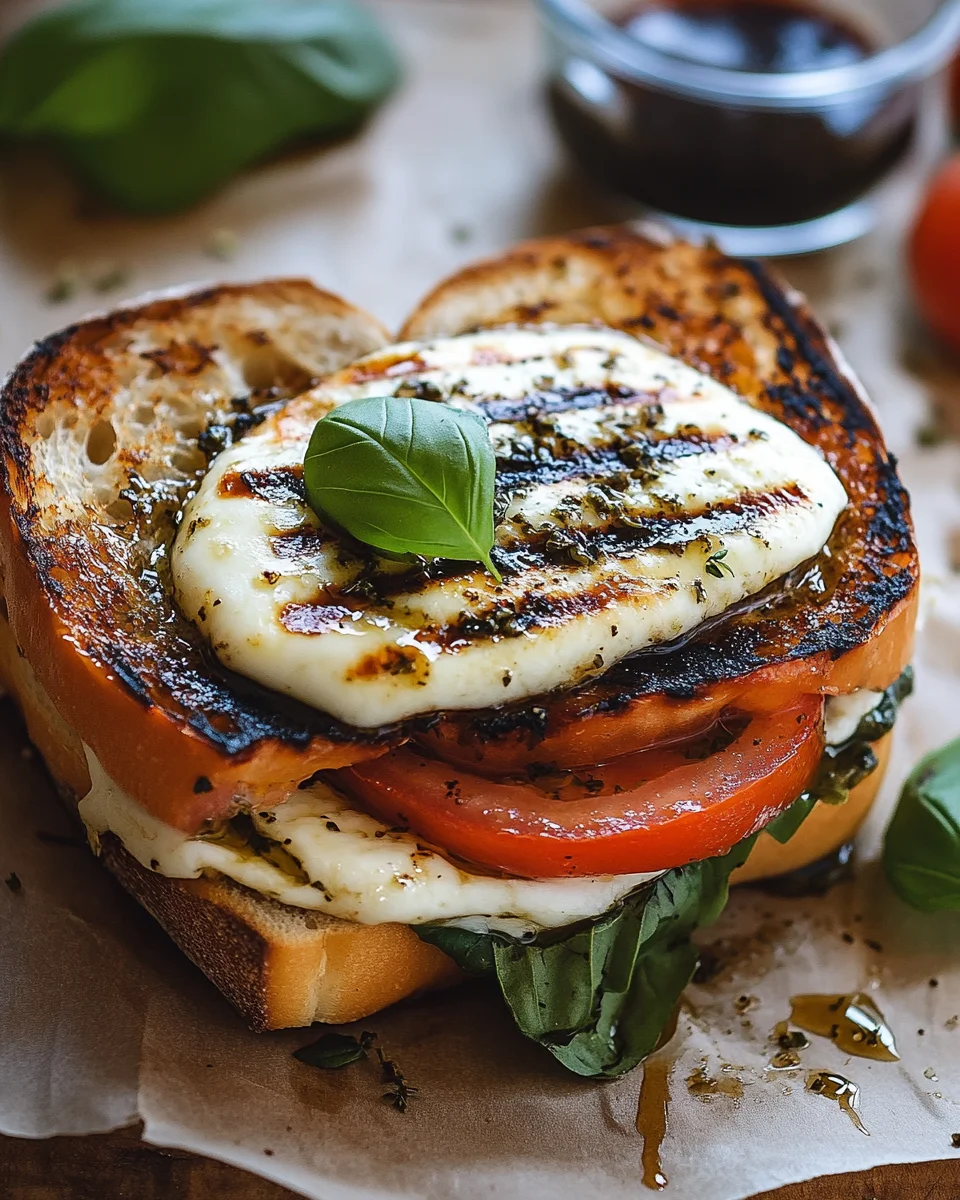 Gegrilltes Mozzarella-Sandwich 26 Gegrilltes Mozzarella-Sandwich