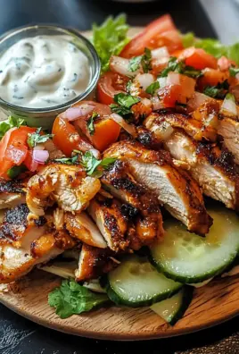 Geröstetes Hähnchen Shawarma Gyros 27 Geröstetes Hähnchen Shawarma Gyros