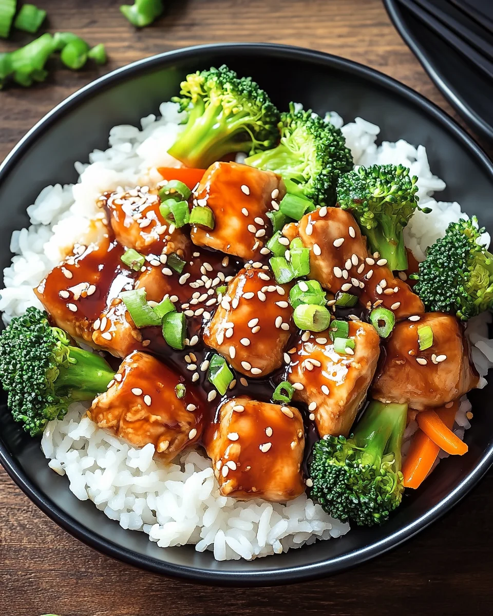 Hähnchen-Teriyaki mit Brokkoli und Reis 28 Hähnchen-Teriyaki mit Brokkoli und Reis