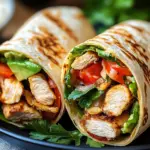 H&auml;hnchen-Wraps mit Blitzso&szlig;e
