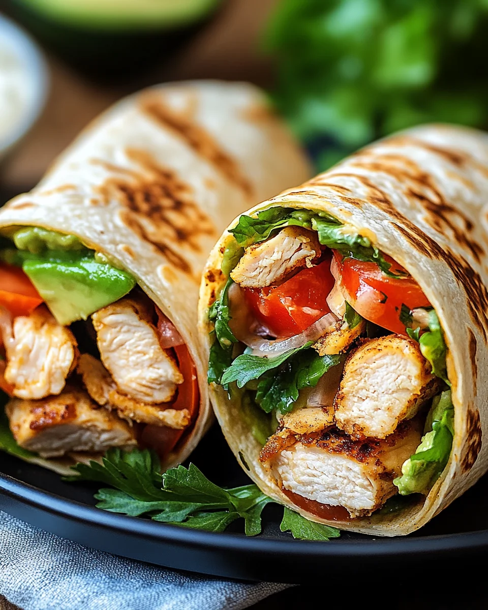 Hähnchen-Wraps mit Blitzsoße 26 Hähnchen-Wraps mit Blitzsoße