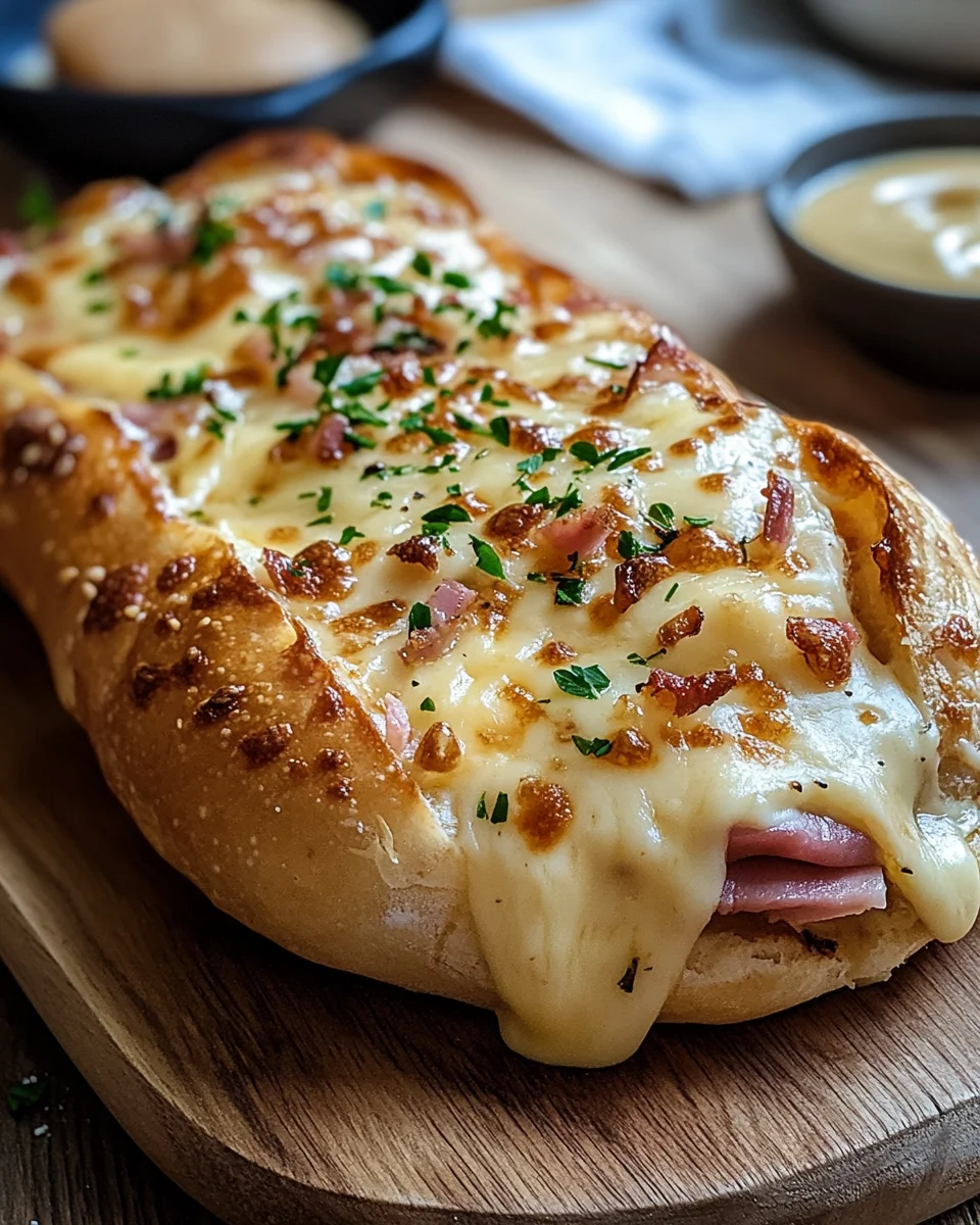 Handbrot mit Schinken und Käse 21 Handbrot