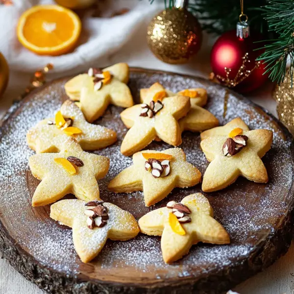 Himmelsboten oder mürbe Orangen-Plätzchen