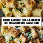 Knoblauchbutter-Hähnchen mit Rigatoni und Parmesan 19 Pinterest Hidden Image