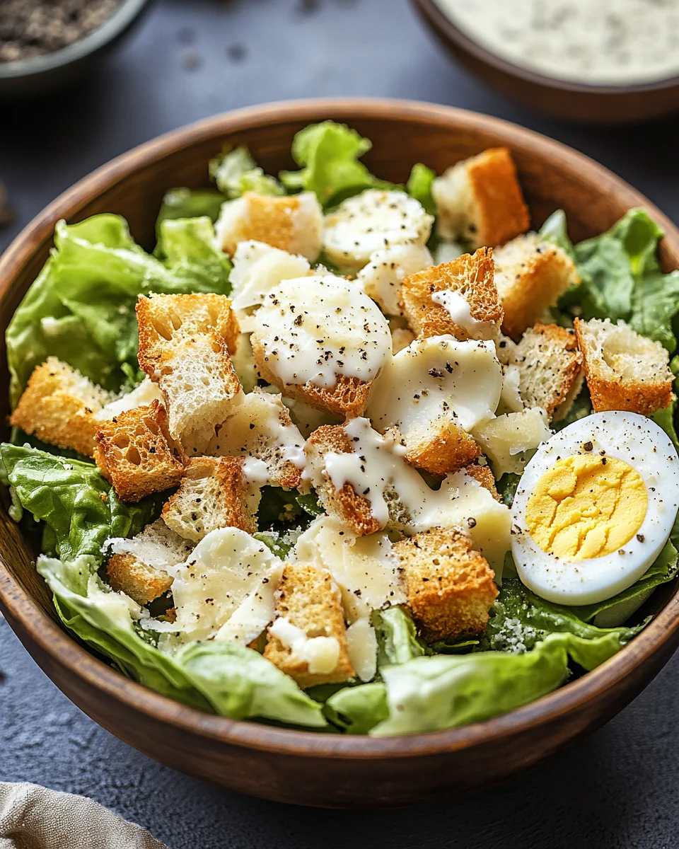 Knuspriger Caesar-Salat