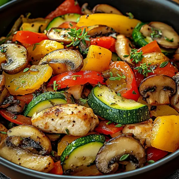 Low-Carb Gemüsepfanne mit Geflügel