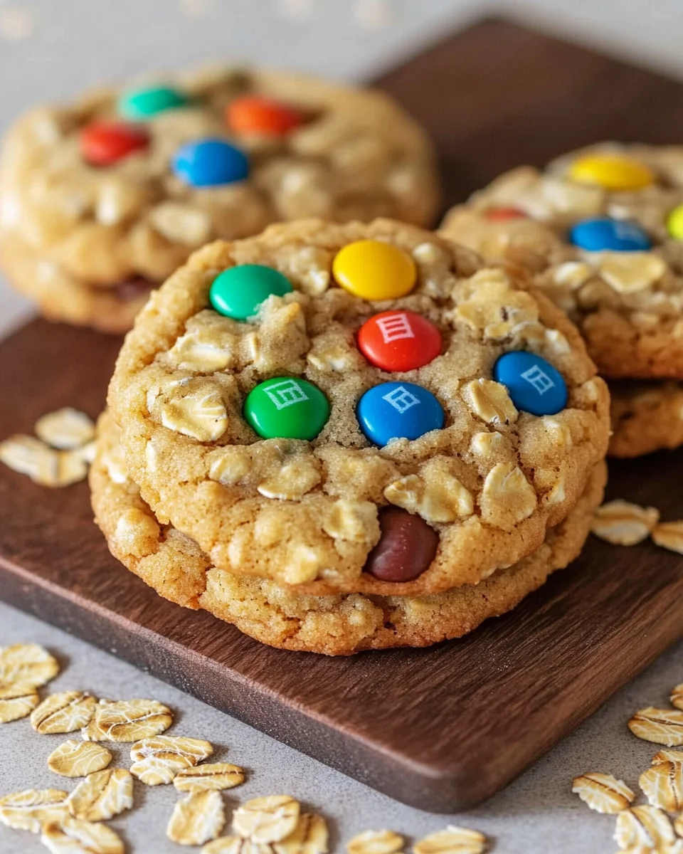 M&M-Cookies mit Haferflocken