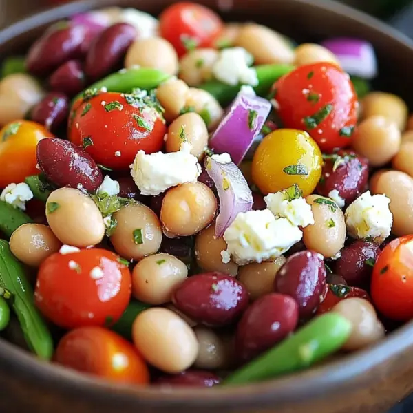 Mediterraner Bohnensalat
