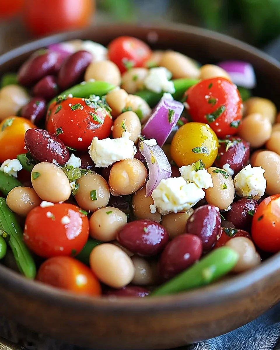 Mediterraner Bohnensalat
