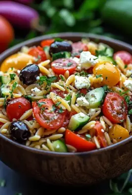 Mediterraner Orzo Salat 25 Mediterraner Orzo Salat