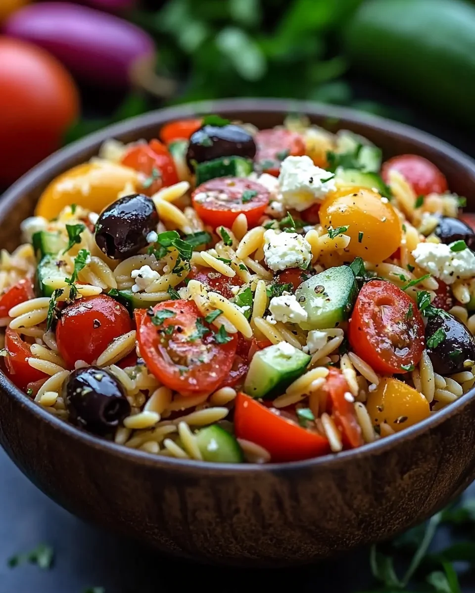 Mediterraner Orzo Salat