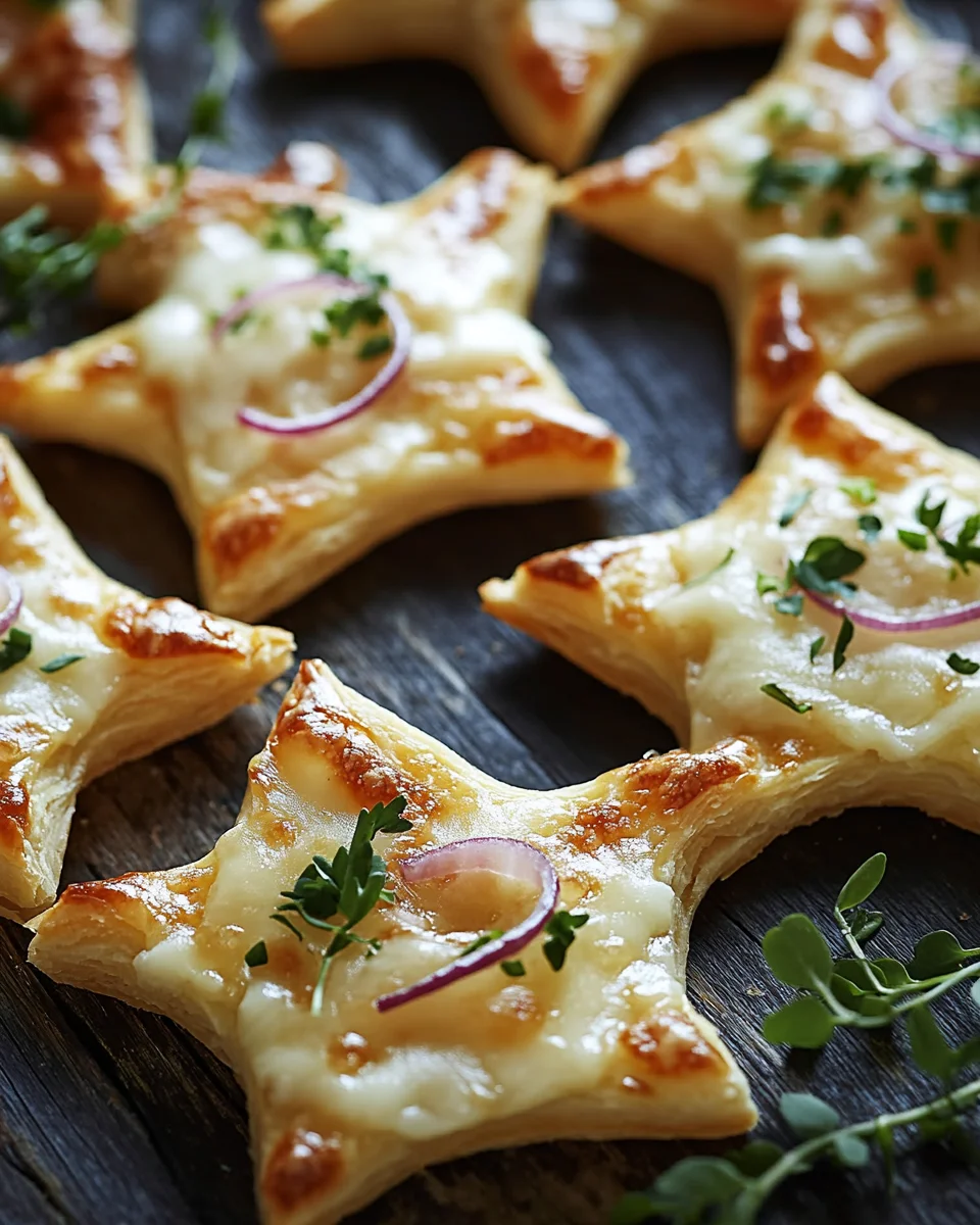 Mini-Flammkuchen-Sterne