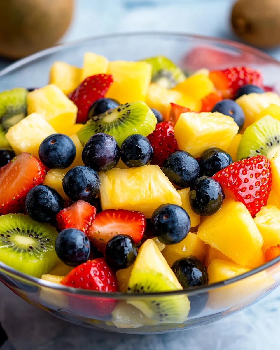 Obstsalat mit klassischem Dressing 19 Obstsalat