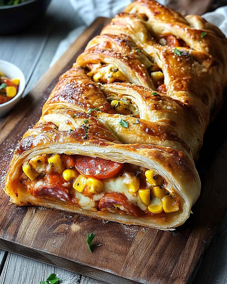 Pizza-Strudel aus fertigem Pizzateig 24 Pizza-Strudel aus fertigem Pizzateig
