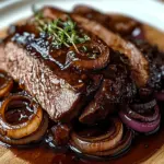 Rinderbrust in Balsamico-Zwiebelso&szlig;e