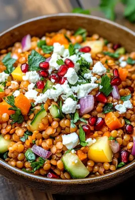 Rote Linsen Salat Orientalisch mit Feta 28 Rote Linsen Salat Orientalisch mit Feta