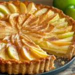 Saftige Apfeltarte mit Rahmguss