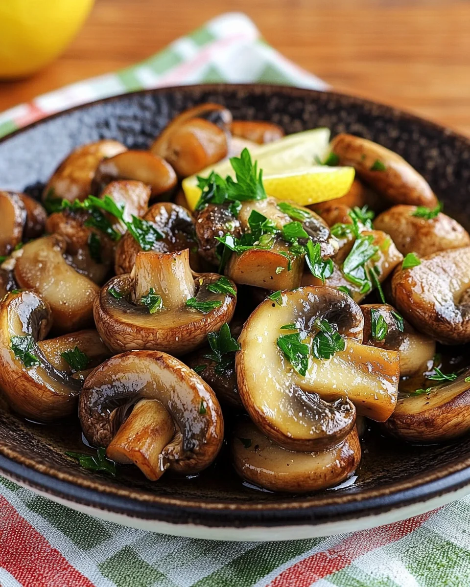 Saftige Knoblauch-Champignons Rezept