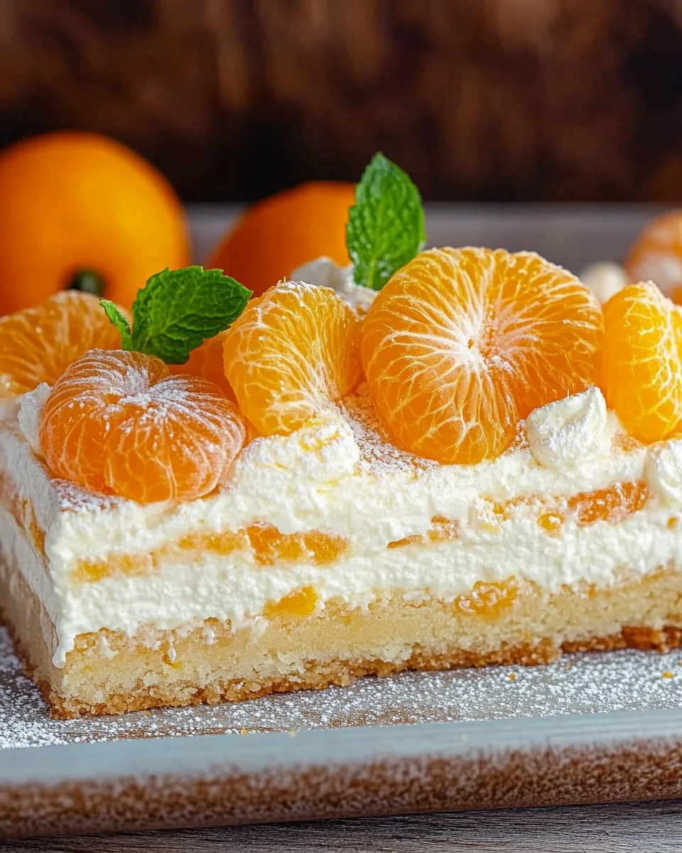 Schmandkuchen mit Mandarinen vom Blech 27 Schmandkuchen mit Mandarinen vom Blech