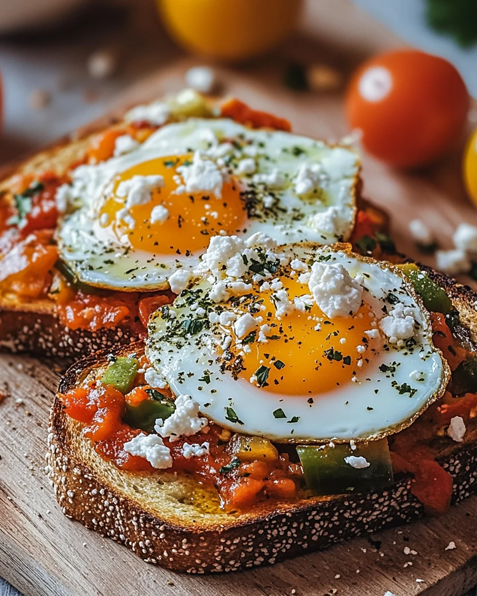 Shakshouka-Toast mit Feta-Spiegeleiern 20 Shakshouka-Toast