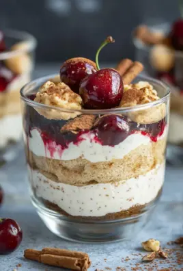 Spekulatius Tiramisu mit Gewürzkirschen - Dessert im Glas